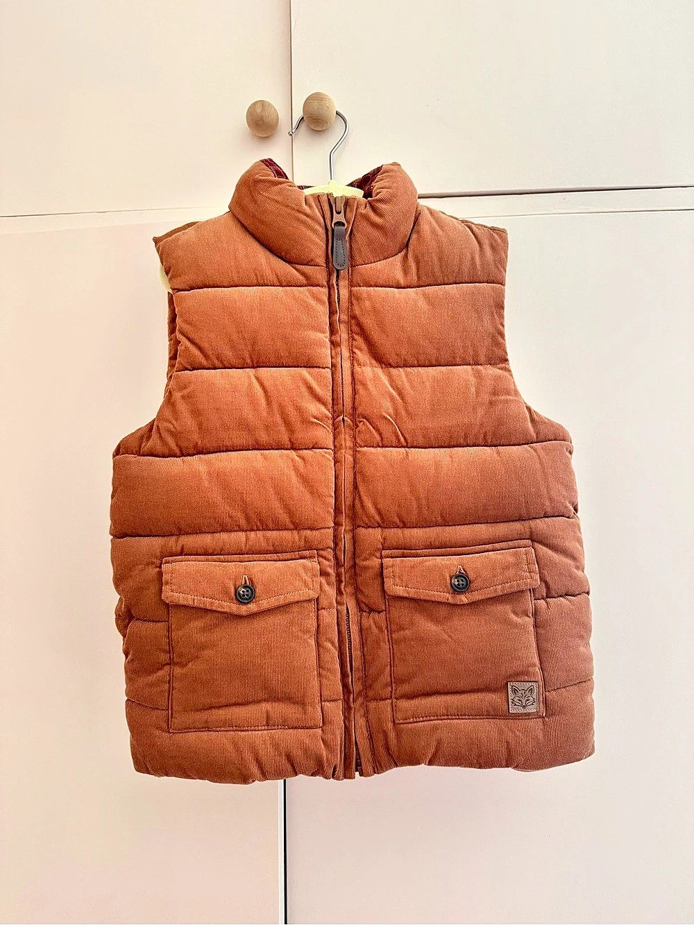Gymboree Corduroy Puffer Vest in Brown Size 6 NWOT